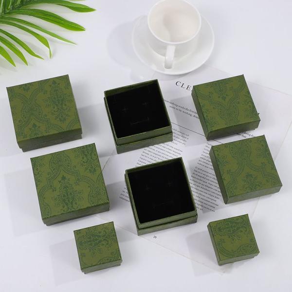 Hot Stamping Paper Jewelry Boxes Bow Tie Lid And Base Cardboard Paper Packaging Gift Box