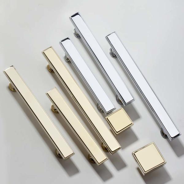 Amertop Morden Wardrobe Door Handles Brass Light Luxury Door Cabinet Handle