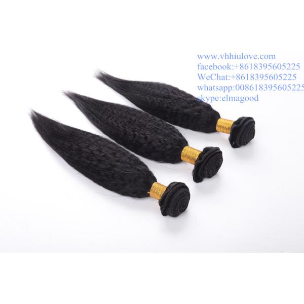 factory price Hair Weaves For Black Women Brazilian 6a kinky straight hair weaving
