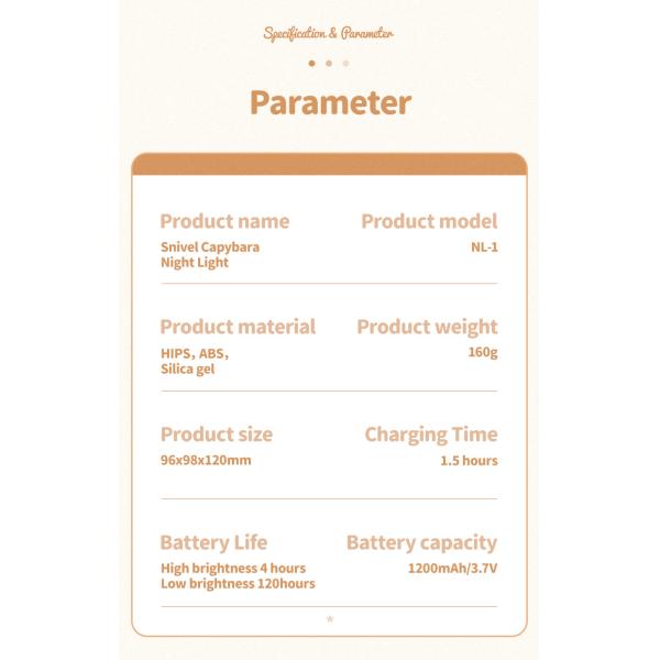 Decoración de habitaciones creativas LED Snottybara luz nocturna USB recargable dibujos animados de animales de la guardería lámpara de silicona