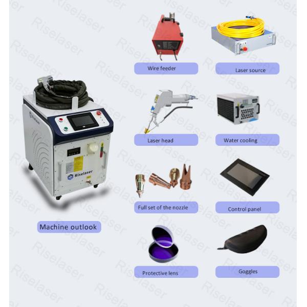 3 в 1 ручном сварочном аппарате сварочного аппарата лазера 1500w handheld
