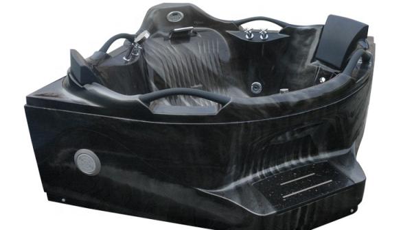 Jet Whirlpool Massage Bathtub Rohs 2 adultos Mica Black Pearlescent 1560mm