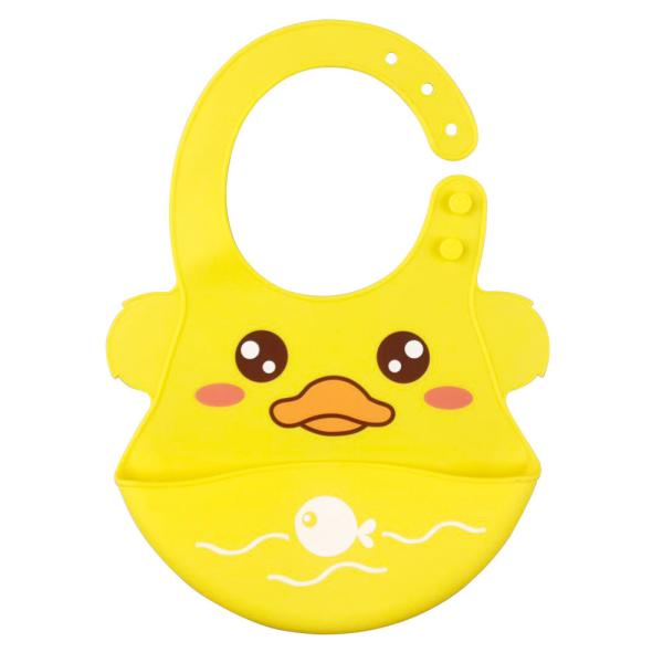Ultra Soft Edge Silicone Baby Bibs Water Resistant With Food Catcher