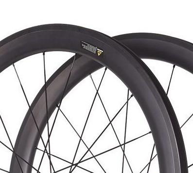 V Brake Rims 700c Bicycle Wheelset 50mm Carbon Fiber Pillar 1423 Spokes