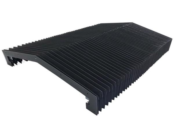 Preto angular da tampa do fole do acordeão ou tampas industriais dos foles da tira