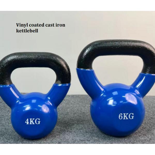 Colorful Cast Iron Kettlebell Neoprene Dipping for Custom Logo Gym Equipment in Purple