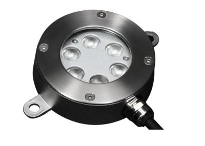 As luzes subaquáticas de aço inoxidável do diodo emissor de luz 18W de Φ115mm RGB 3in1 304 com SS apoiam o quadro