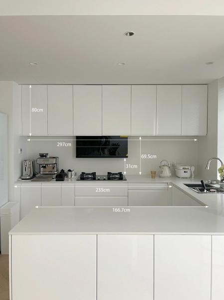 Chinese Furniture Modern Kitchen Melamine Wood Kitchen Cabinetry