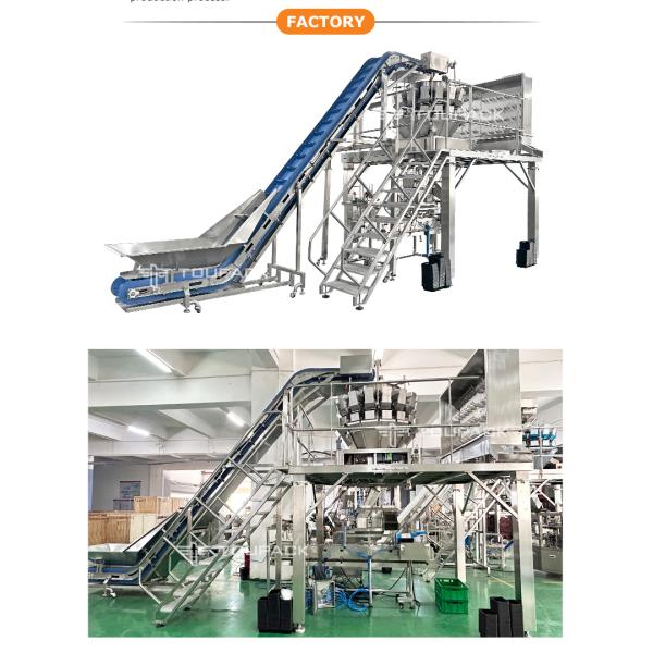 Fully Automatic Weighing Package Frozen Fish Chicken Turkey Beef Meatballs Packaging Machine  Meat Packing Machine for Ribs