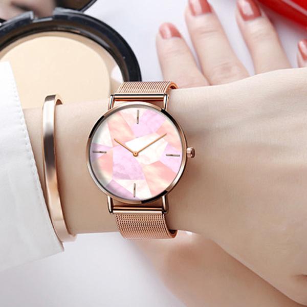 SS316L Women'S Quartz Stainless Steel Watch 3atm Water Resistant