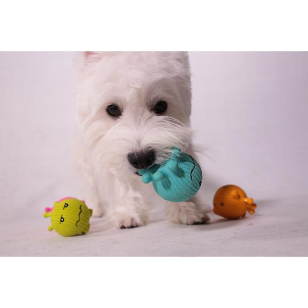 6cm Soft Latex Squeaky Dog Ball