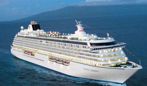 Exquisite Disney Cruise Model Crystal Serenity Cruise Ship Shaped , Offset Printing