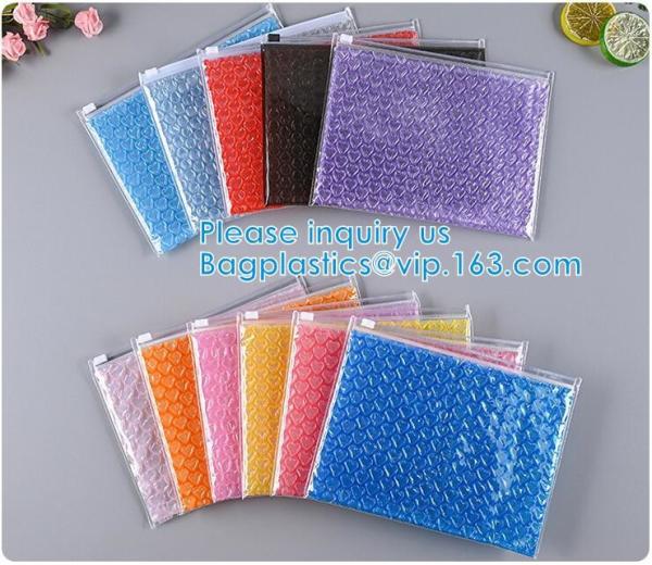 Slider Zipper Biodegradable Bubble Out Pouch Envelopes Protective Wrap Bags For Mail & Storage Bubble Mailers