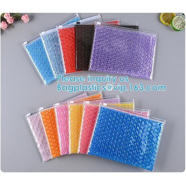 Laser Film Bubble Slider Zipper Bags Pack Express Poly Bubble Mailers Padded Shipping Mailing Bags Custom Logo