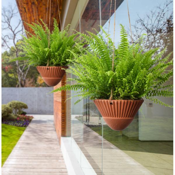 Hanging Planters for Indoor Plants,Terracotta Hanging Planter,Ceramic Hanging Plant Pots,Hanging Basket,Hanging Planters