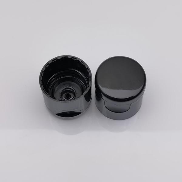 Black Smooth Surface 20/410 Plastic Screw Cap For Conditioner Bottle