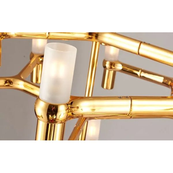 Crown Major Pendant lamp Nordic Tube chrome chandelier Crown Plana Mega Pendant(WH-AP-637)