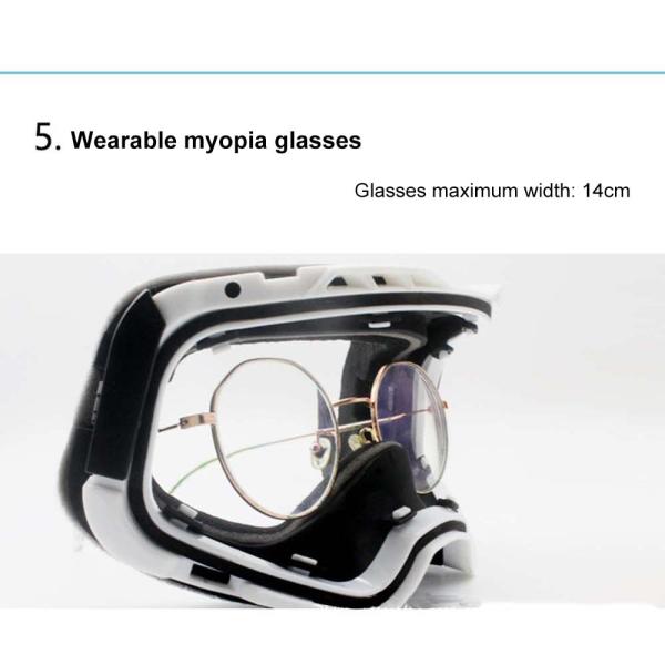 Adjustable Anti Slip Elastic Strap Sport Motocross Glasses for Dust Proof Performance