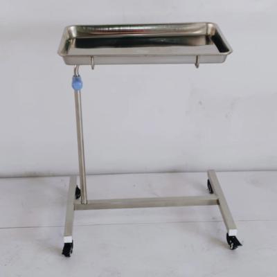Table de soins en acier inoxydable Table d' instruments chirurgicaux Table réglable en hauteur