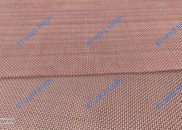 Copper 30m Crimped Woven Wire Mesh Diameter 2mm Mesh 2 Aperture