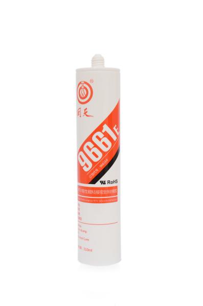 9661E RTV Silicone Rubber Bonding And Sealing Adhesive, White Paste, One-Component, Moisture-Curing, For Bonding & Sealing Of Electronics, Metals, Plastics, Glass, RoHS Compliant