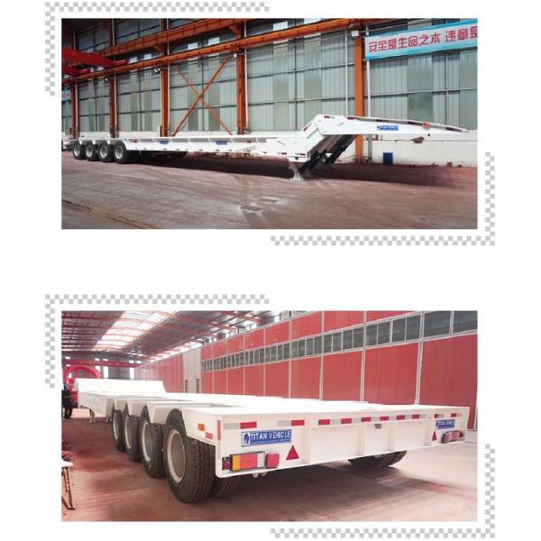 TITAN 4 Axle 100 Tons Folding Gooseneck Trailer for Sale | Folding Neck Lowboy for Sale