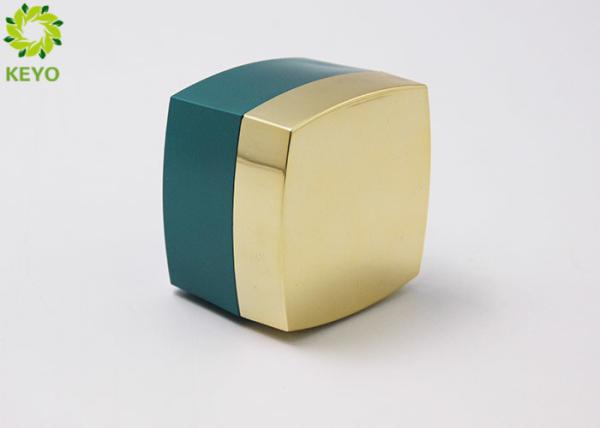 Luxury Square Cosmetic Cream Jar , Custom Color 50g Acrylic Cosmetic Containers