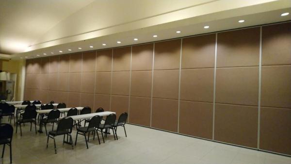 Salle de banquets acoustique séparateur de mur mobile séparateur de mur en bois système de cloisons coulissantes