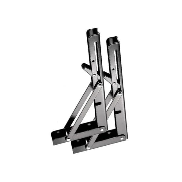 Powder Coated Triangular Support Frame Wall Mounting Hanging Shelf for Computer Table