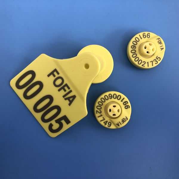 Free Sample NFC RFID Ear Tag with 5 Years Guarantee for Livestock Animal Tracking