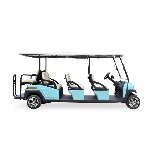 CE Approved Electric 6+2 Seats Golf SIghtseeing Car Shuttle Bus Customizable