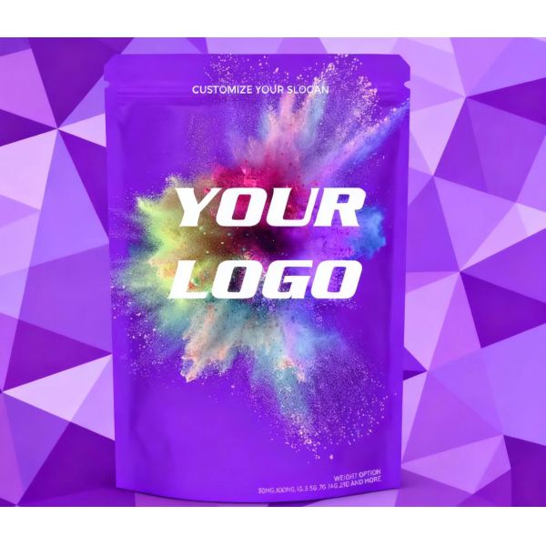 Customizable Durable PE Stand-Up Zipper Pouch with Gravure Printing Moisture Proof Food Grade Packaging for Cocoa Powder Snacks