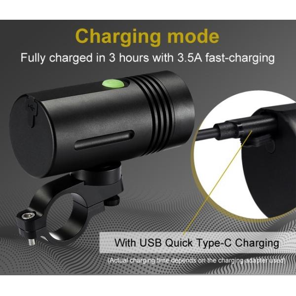 Батарея построенная в 3300 люменах велосипед передний держатель 3200mAh света СОВСЕМ алюминиевый