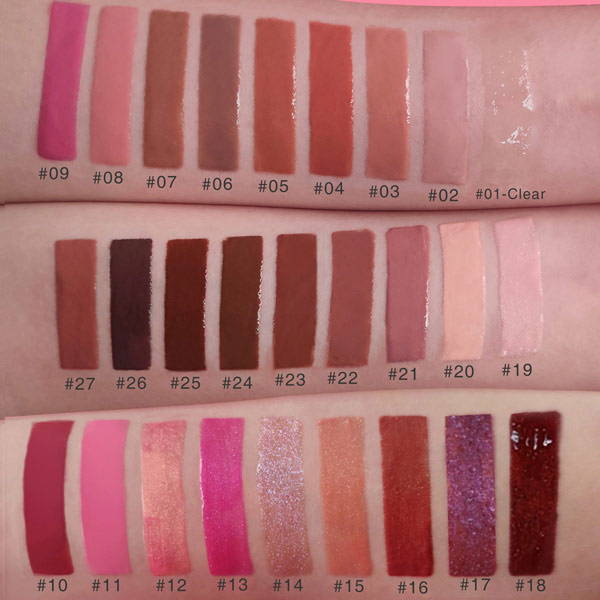 Pink Nude Paraben Free GMPC ISO22716 Makeup Lip Gloss