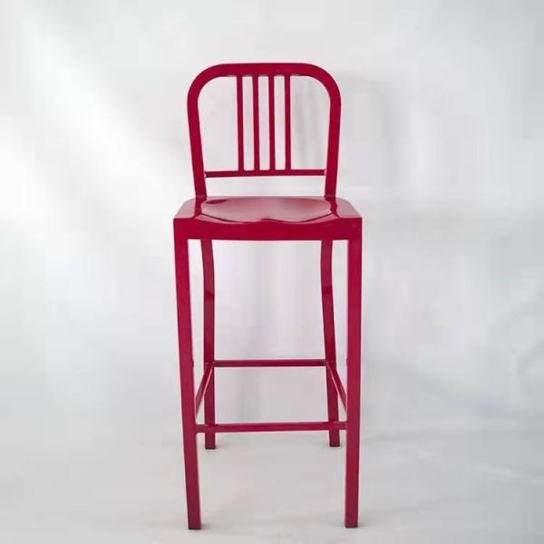 Modern Metal Bar Stools for Kitchen Counters and Coffee Shops