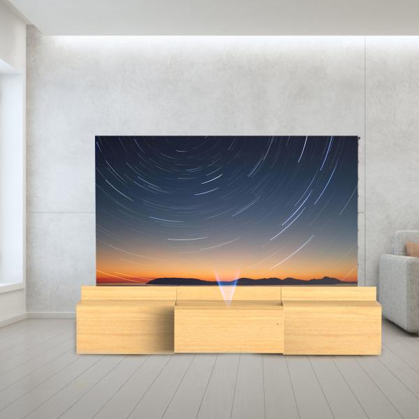 Motorized Modern TV Table Stand Mobile UST Projector Cabinets Intelligent