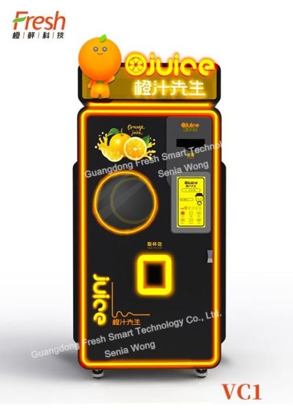 240V 110V 800W Fresh Fruit orange Juice Squeezing Automatic Vending Machine MDB system with Ozone Sterilization Device