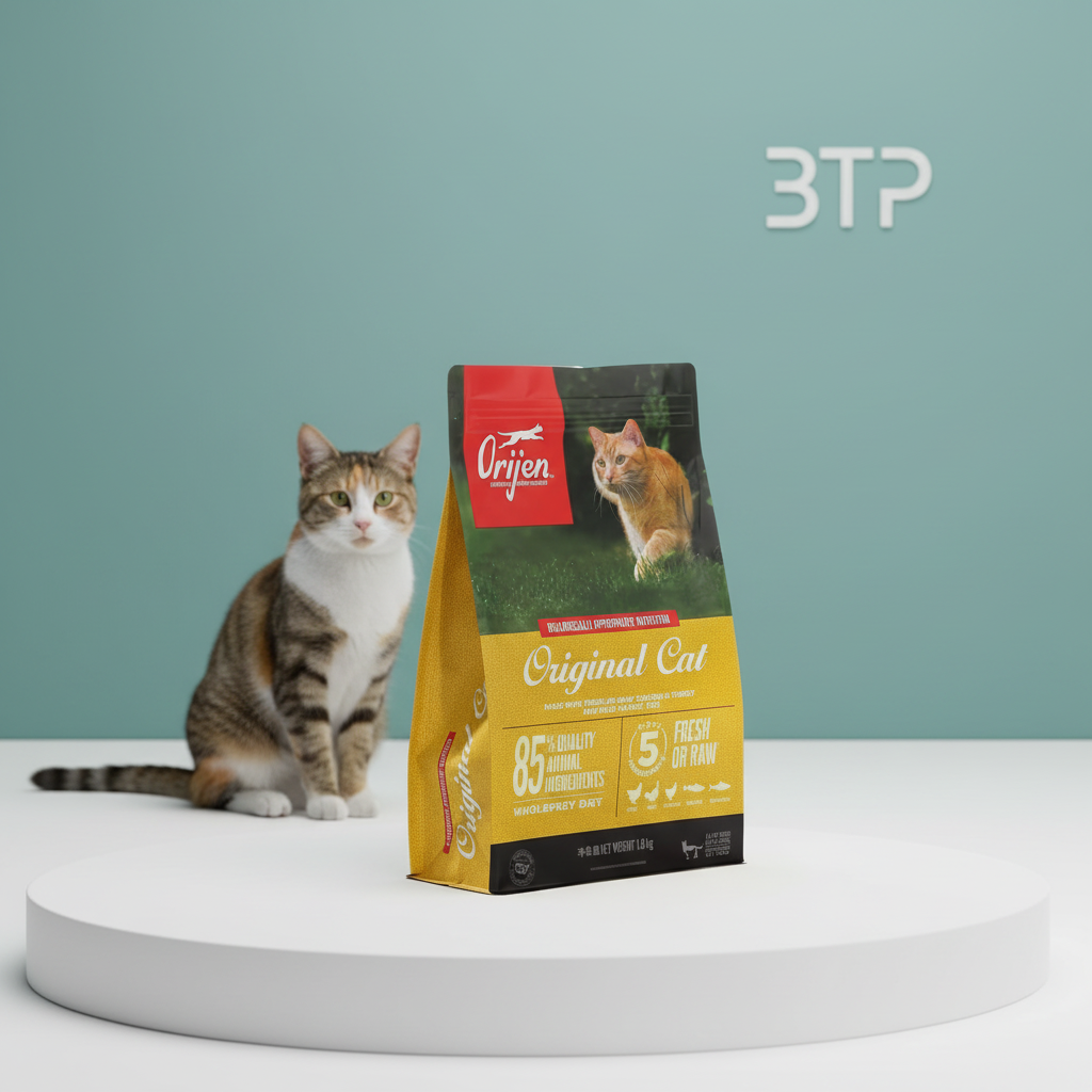 Moisture-Proof Smell Proof Recyclable PE Dry Pet Food Pouch-Custom Logo Packaging for Cat Food & Pet Kibble