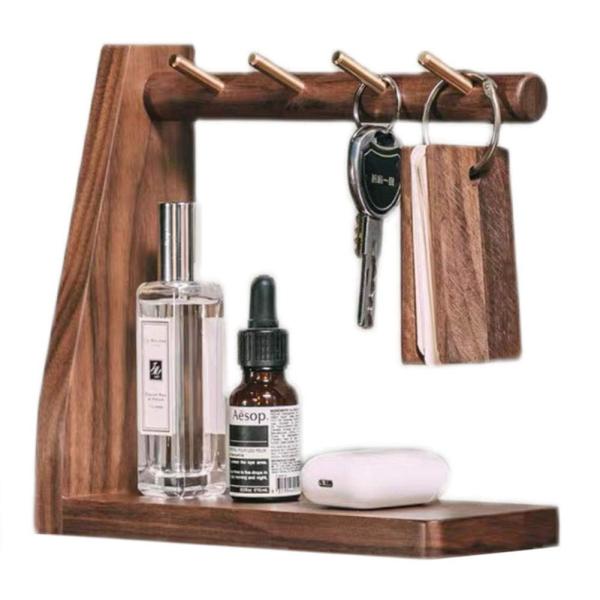Creative decoration solid wood key holder Key Plate Perfume Tray valet tray Jewelry Dishes Wood Watch Organizer Storage Tray