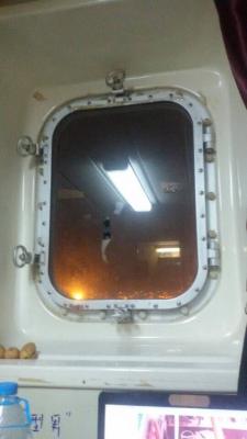 Aço marinho aparafusado & cabine Windows da soldadura, Windows retangular com ângulo redondo