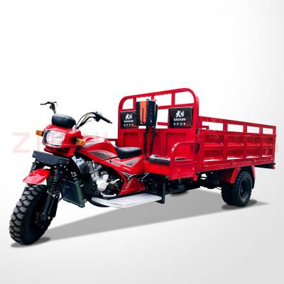 250cc Triciclo de carga Três rodas Motocicleta de carga com telhado de carga e acionamento de eixo de ferro