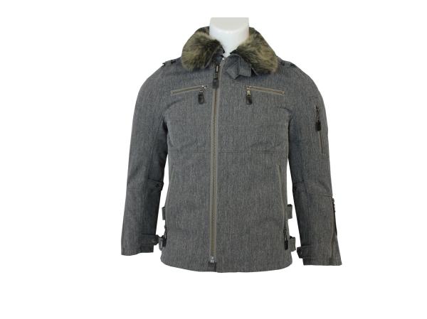 280 GSM Twill 2/1 60% Polyester 40% Cotton Winter Motorcycle Suit With Liner Lamb Fur