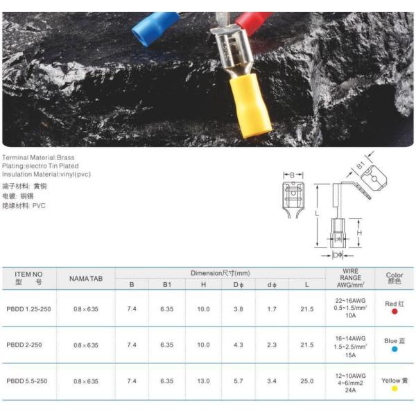 Изолированные вилки для кабелей Нилоновые/бронзовые подключаемые электрические соединители для терминальных кабелей