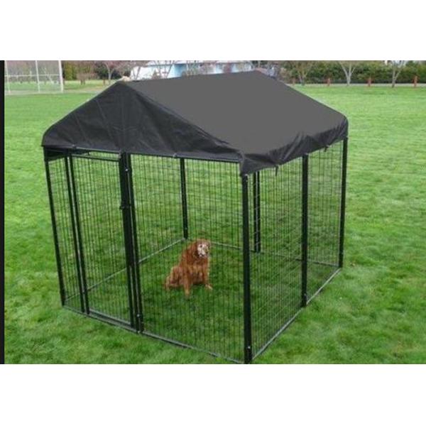 Weather Resistant Metal Dog Kennel Outside Dog Run With ISO 9001 Certificate
