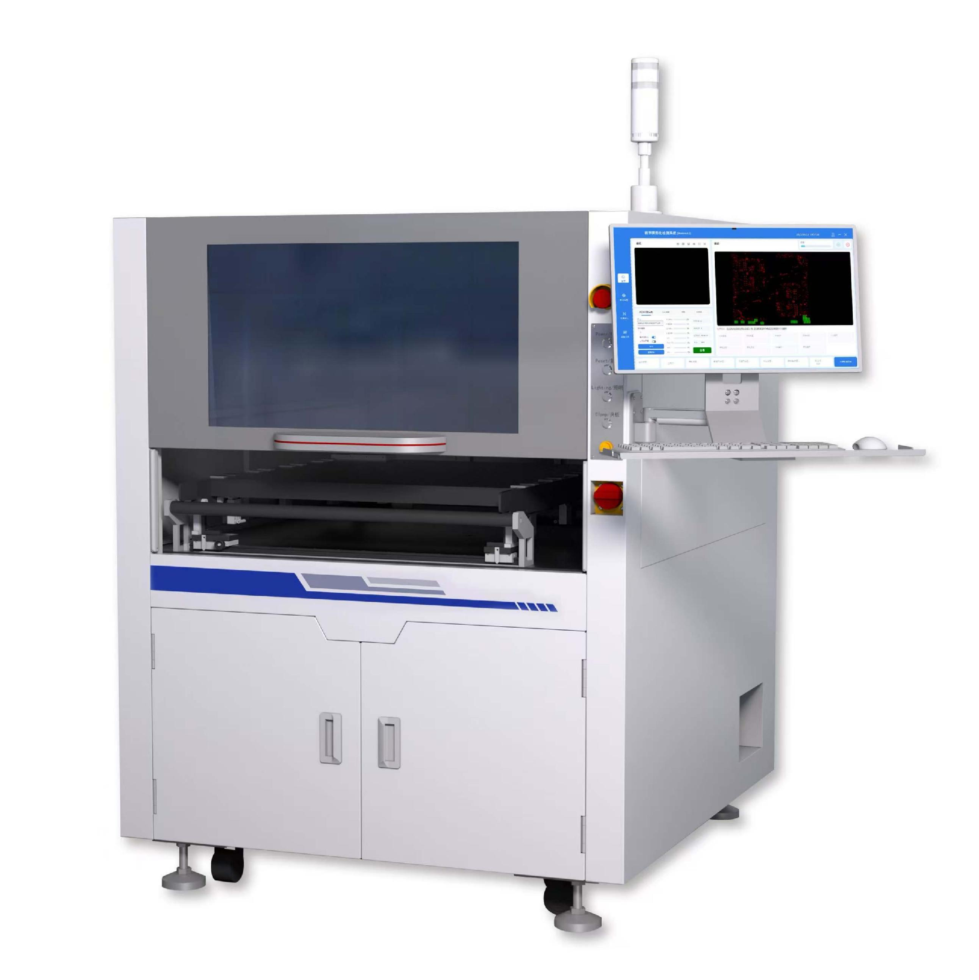 AI Automatic AOI Machine Silk Screen Mesh Stencil Inspection Machine for 736*736mm Metal Mesh testing