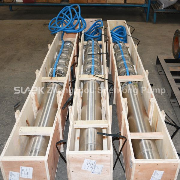 2205 stainless steel submersible pump, used for seawater lifting and desalination 600 m³/h flow rate 180 m head