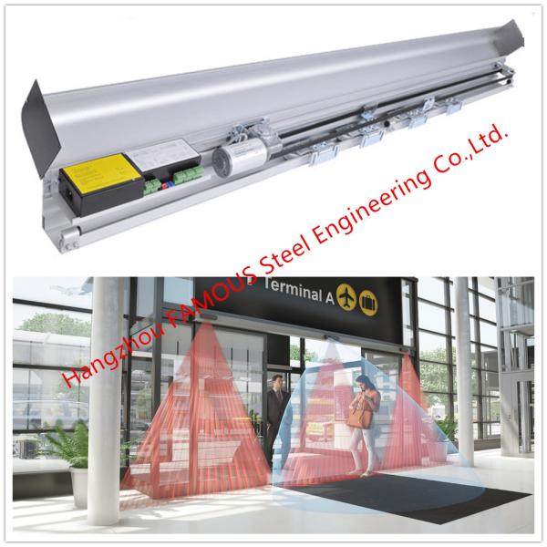 Fully Glazed Overhead Sensor Doors Glass Facade Opening Sliding Doors Automatic