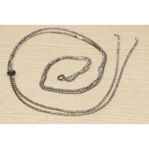 longueur nonirritable de la chaîne 49in de collier de fausse pierre pour