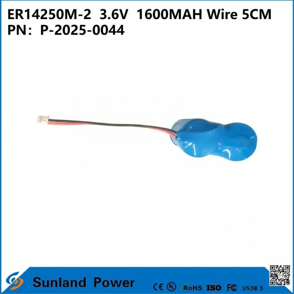 ER14250M-23.6V1600MAH Wire 5CM Battery used in smart meters automation instruments, medical devices, wireless communication equipment, burglar alarm systems, automotive electronics, the Internet of Th