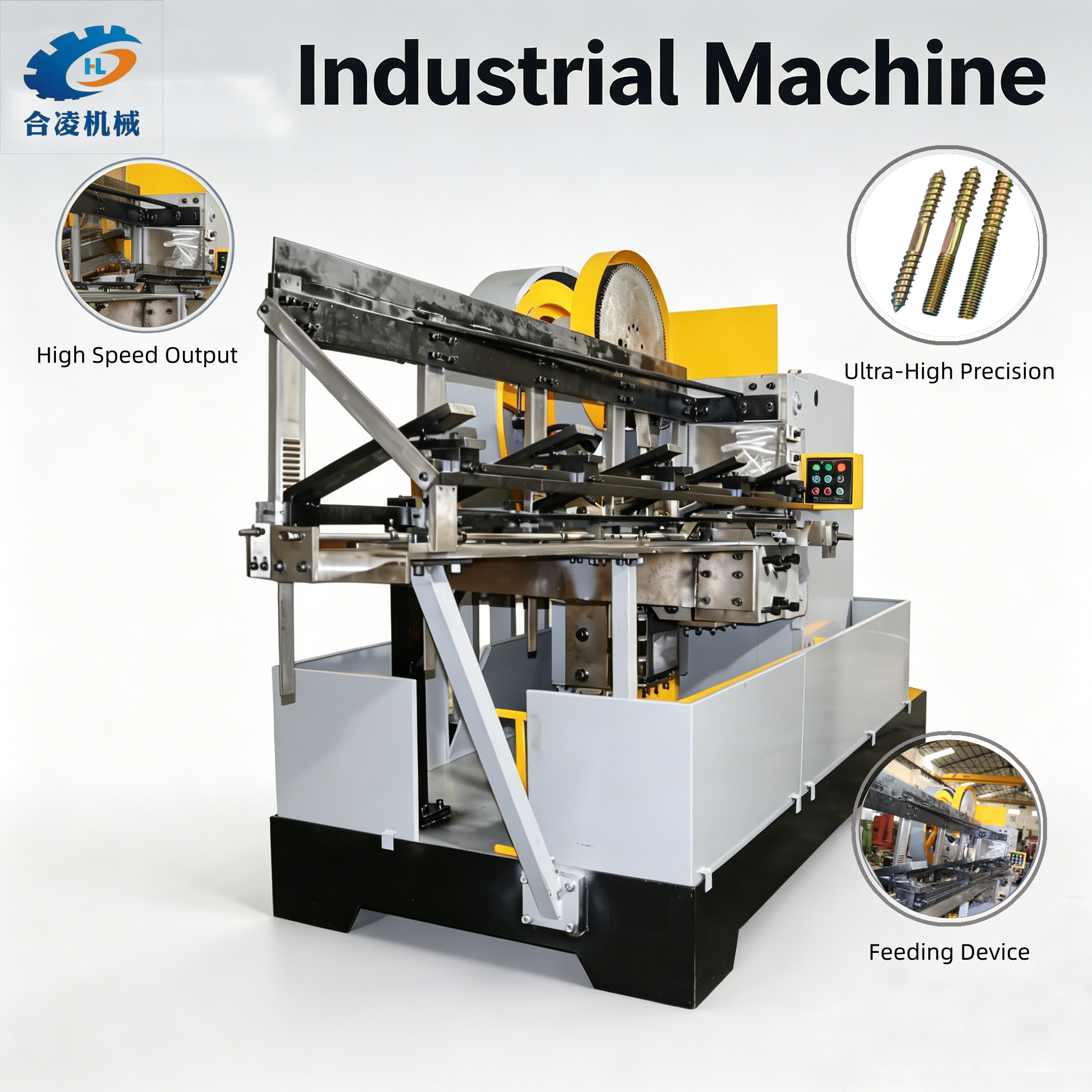 Robust High Precision Thread Forming Machine, Low Waste, Supports Seamless Assembly Line Connection